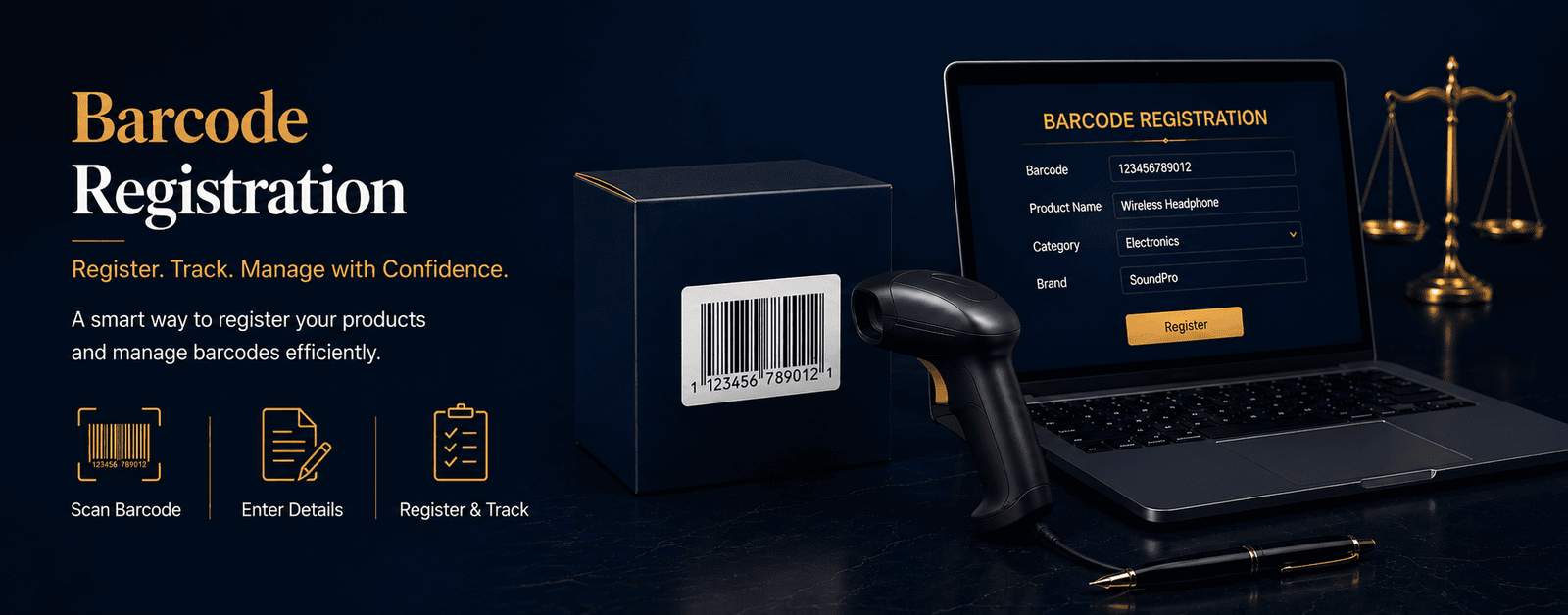 Barcode Registration - Register, Track, Manage with Confidence
