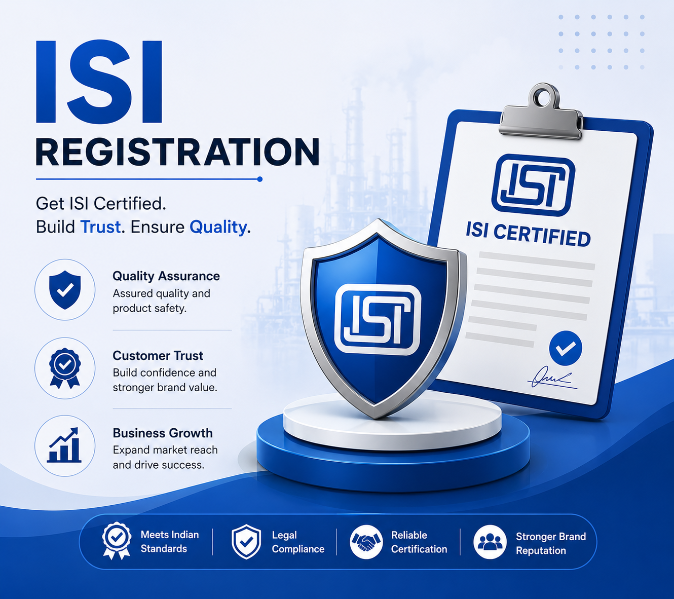 Get Personalized Quote for ISI Registration
