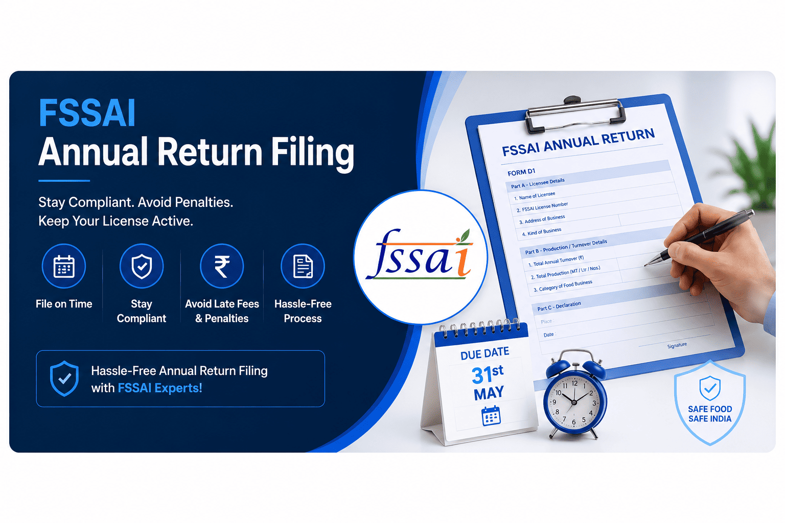 FSSAI Annual Return Filing - BDS Legal Services