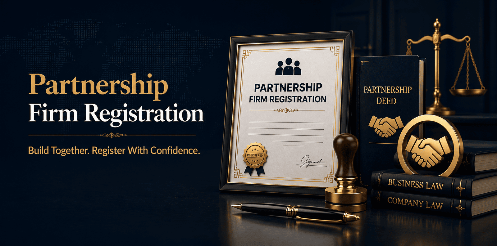 Strong Partnership Successful Business