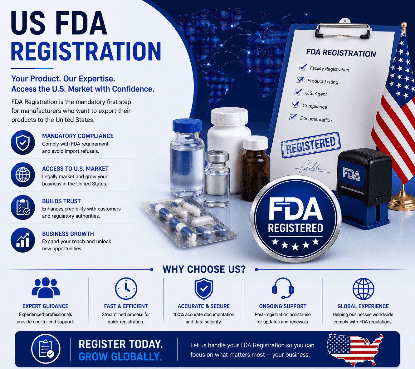 Get Personalized Quote for US FDA Registration