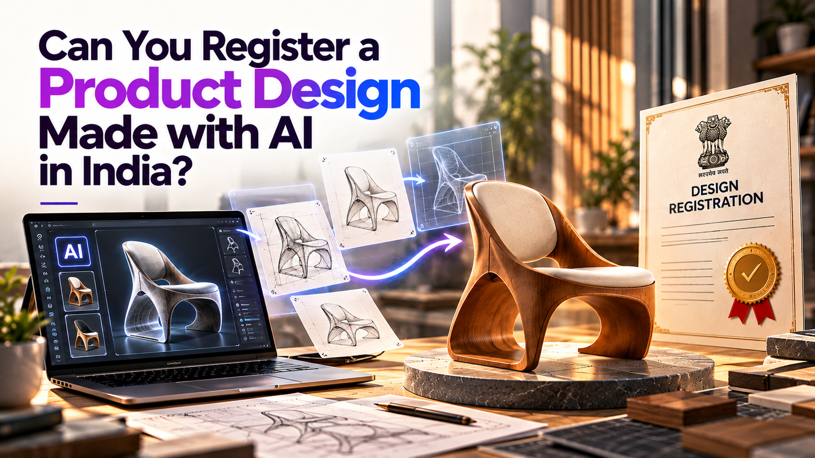 Can You Register a Product Design Made with AI in India?